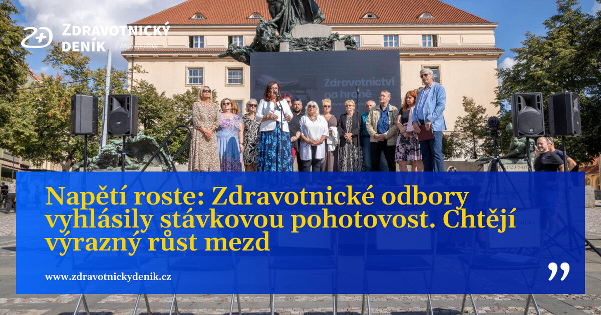 Napětí roste: Zdravotnické odbory vyhlásily stávkovou pohotovost. Chtějí výrazný růst mezd