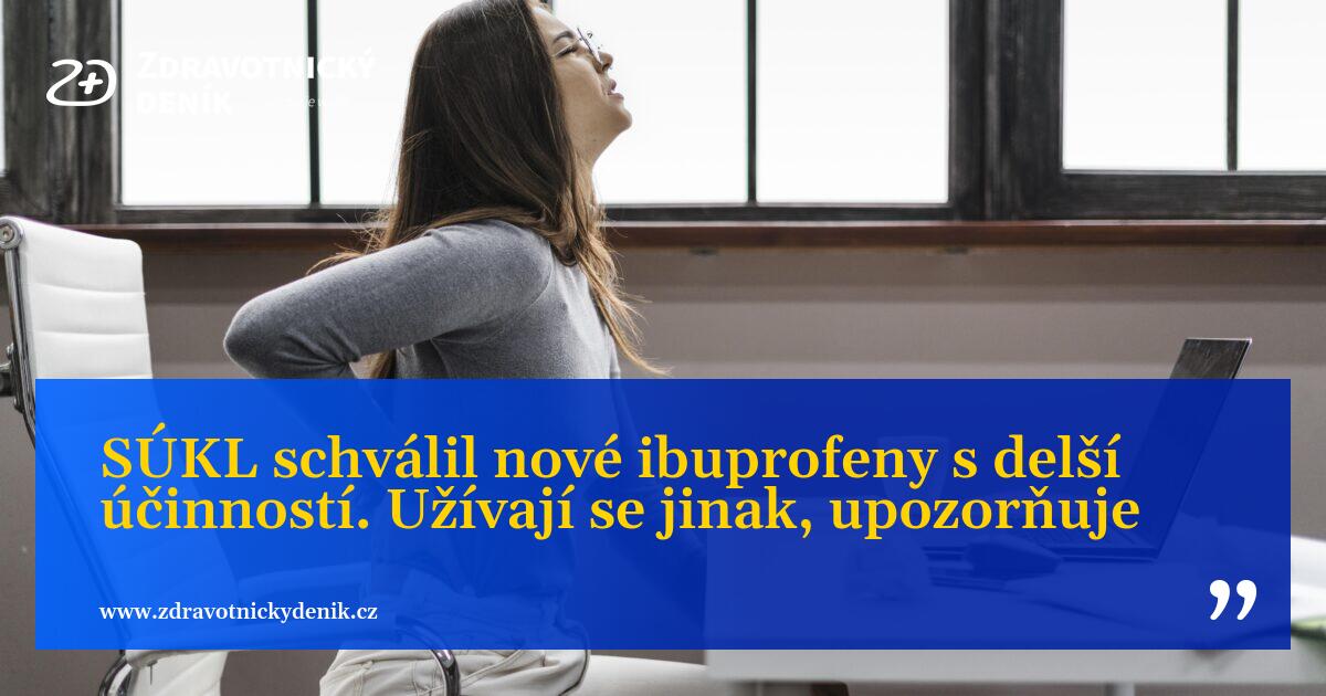 SÚKL schválil nové ibuprofeny s delší účinností. Užívají se jinak, upozorňuje